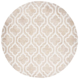 Safavieh Dip Dye 5'-0" x 5'-0" Rug in Beige / Ivory