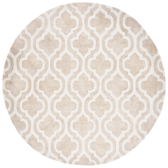 Safavieh Dip Dye 5'-0" x 5'-0" Rug in Beige / Ivory
