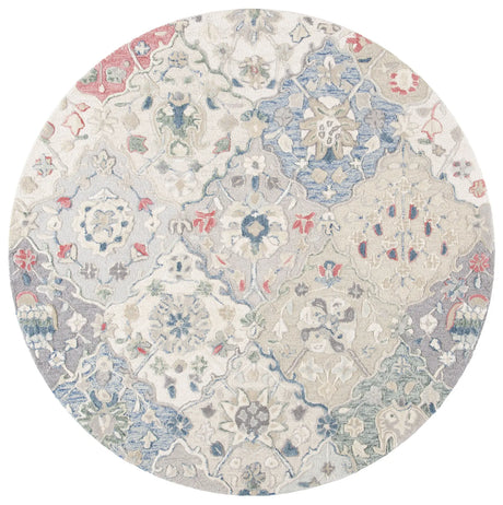 Safavieh Glamour 6'-0" x 6'-0" Rug in Ivory / Red