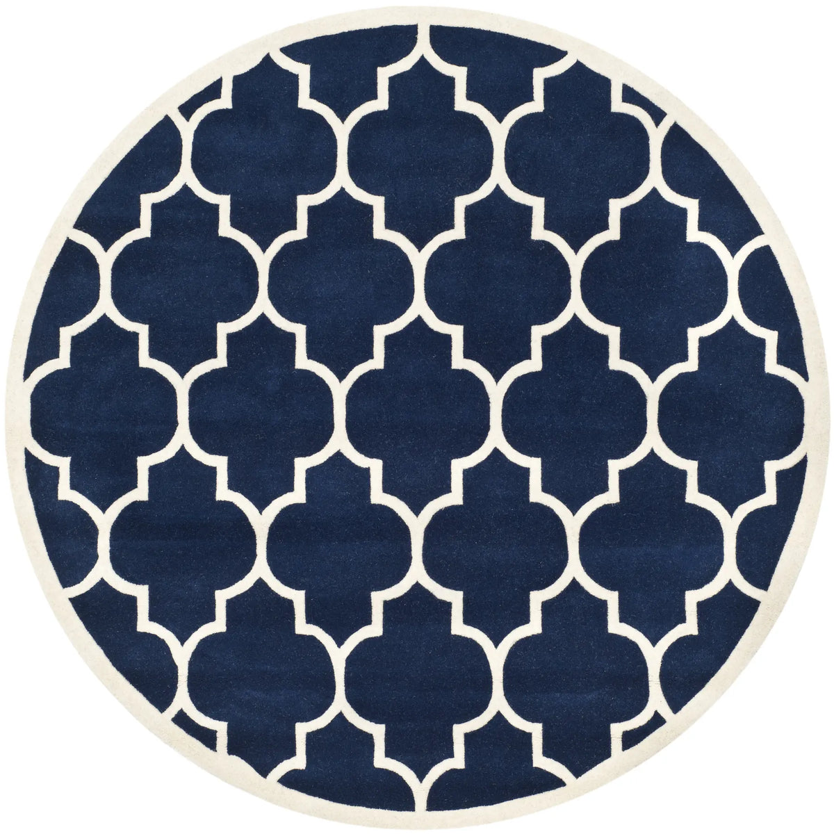 Safavieh Chatham 5'-0" x 5'-0" Rug in Dark Blue / Ivory