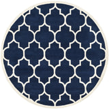 Safavieh Chatham 5'-0" x 5'-0" Rug in Dark Blue / Ivory