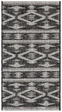 Safavieh Courtyard 2'-0" x 3'-7" Rug in Black / Grey