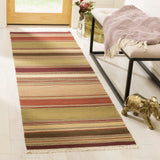 Safavieh Striped Kilim 2'-3" x 10'-0" Rug in Red