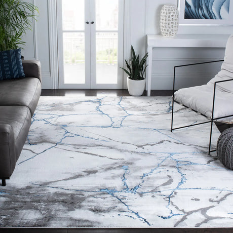 Safavieh Craft 10'-6" x 14'-0" Rug in Ivory Grey / Blue