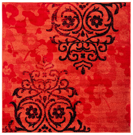 Safavieh Adirondack 6'-7" x 6'-7" Rug in Red / Black