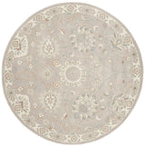 Safavieh Heritage 6'-0" x 6'-0" Rug in Silver / Ivory