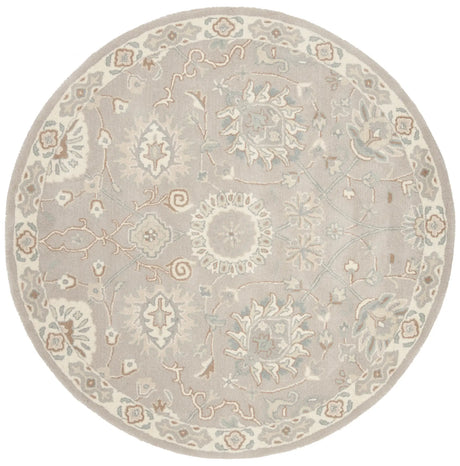 Safavieh Heritage 6'-0" x 6'-0" Rug in Silver / Ivory