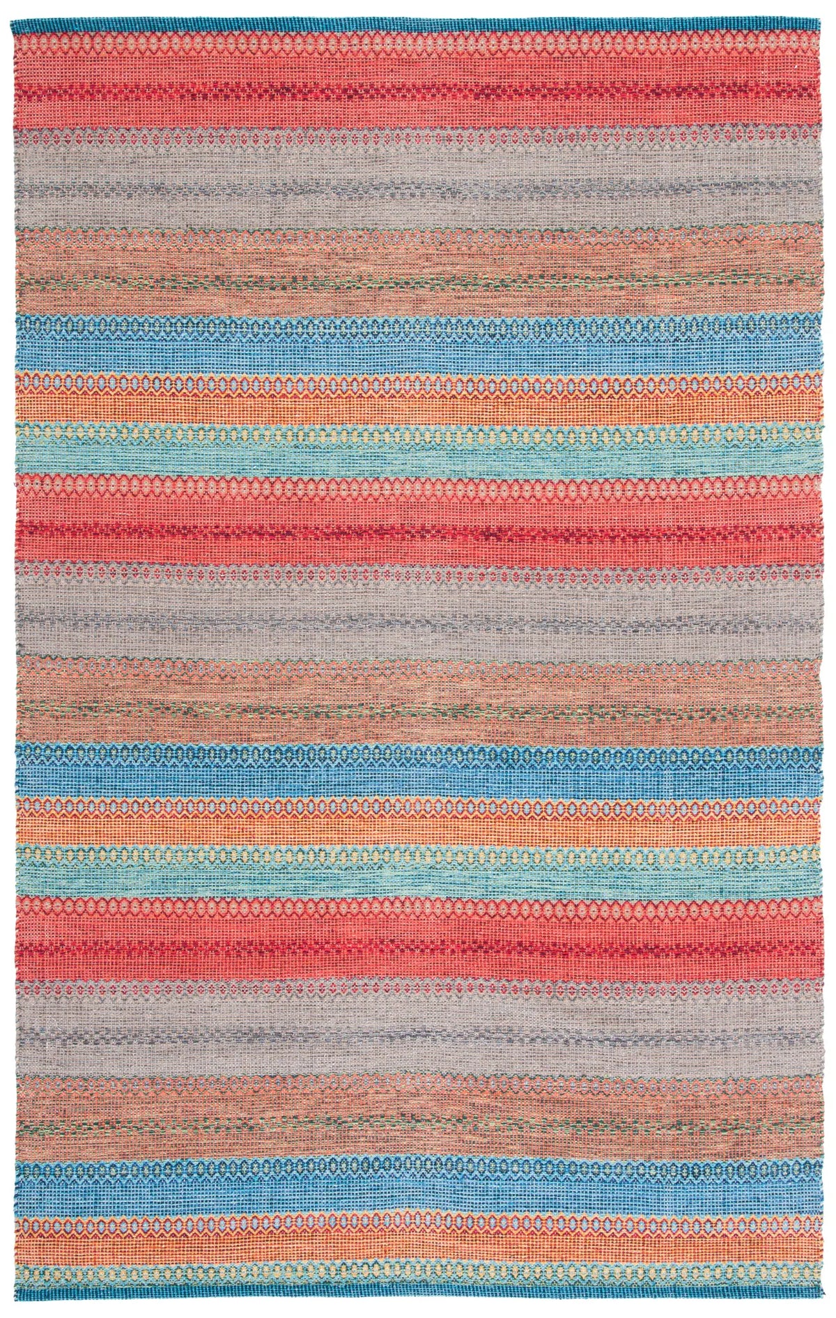 Safavieh Montauk 4'-0" x 6'-0" Rug in Blue / Grey