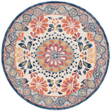 Safavieh Blossom 6'-0" x 6'-0" Rug in Ivory / Red