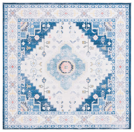 Safavieh Arizona 6'-0" x 6'-0" Rug in Navy / Ivory