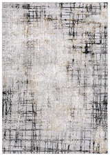 Safavieh Meadow 500 4'-0" x 6'-0" Rug in Light Grey / Black
