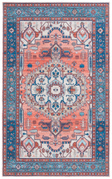 Safavieh Arizona 4'-0" x 6'-0" Rug in Rust / Navy