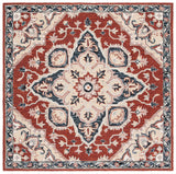 Safavieh Heritage 6'-0" x 6'-0" Rug in Red / Black