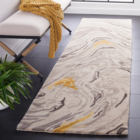 Safavieh Soho 2'-3" x 8'-0" Rug in Grey / Gold