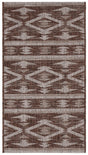 Safavieh Courtyard 2'-0" x 3'-7" Rug in Brown / Ivory