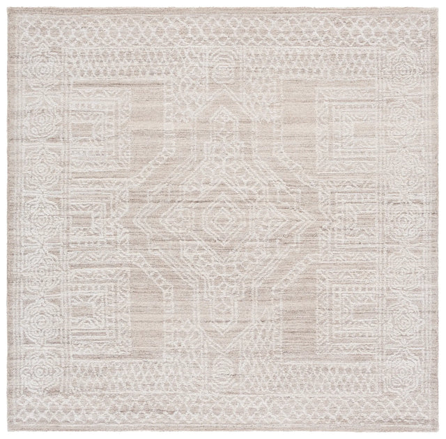 Safavieh Ebony 6'-0" x 6'-0" Rug in Beige / Ivory