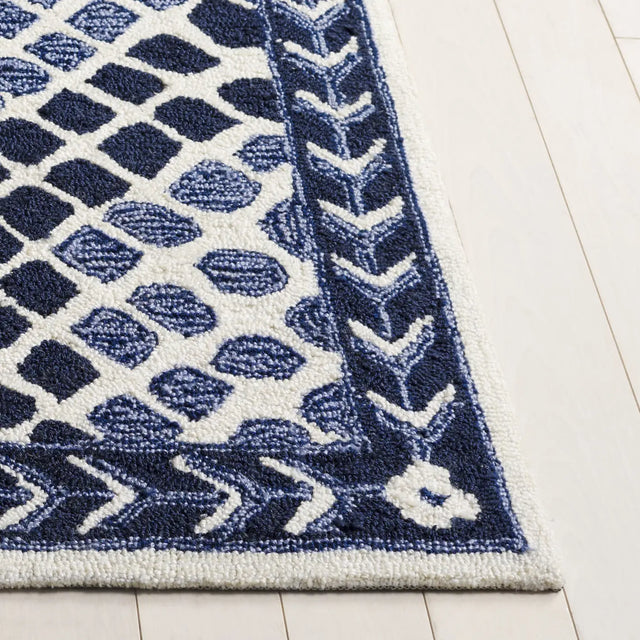 Safavieh Metro 2'-3" x 8'-0" Rug in Navy / Ivory