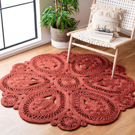 Safavieh Natural Fiber 5'-0" x 5'-0" Rug in Rust