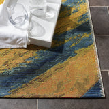 Safavieh Barbados 500 4'-0" x 6'-0" Rug in Blue / Gold
