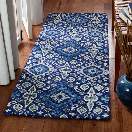 Safavieh Aspen 2'-3" x 7'-0" Rug in Navy / Beige