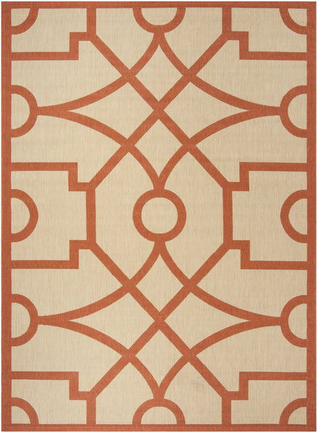 Safavieh Martha Stewart 6'-7" x 9'-6" Rug in Beige / Terracotta