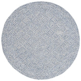 Safavieh Textual 6'-0" x 6'-0" Rug in Blue / Ivory