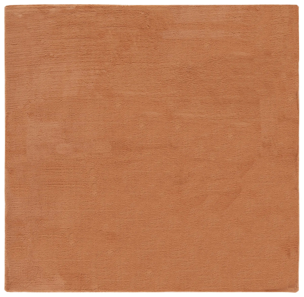 Safavieh Faux Rabbit Fur 6'-0" x 6'-0" Rug in Brown