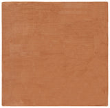 Safavieh Faux Rabbit Fur 6'-0" x 6'-0" Rug in Brown