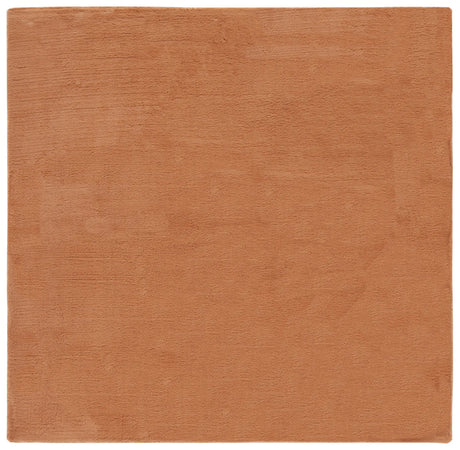 Safavieh Faux Rabbit Fur 6'-0" x 6'-0" Rug in Brown