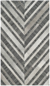 Safavieh Studio Leather 3'-0" x 5'-0" Rug in Ivory / Dark Grey