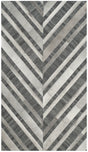 Safavieh Studio Leather 3'-0" x 5'-0" Rug in Ivory / Dark Grey