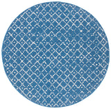 Safavieh Courtyard 6'-7" x 6'-7" Rug in Navy / Ivory