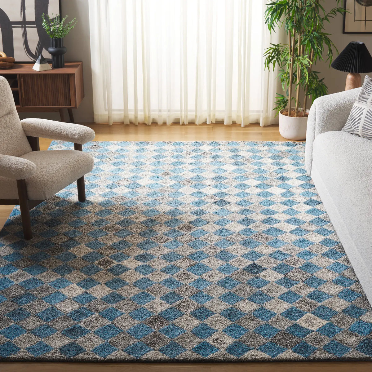 Safavieh Abstract 10'-0" x 14'-0" Rug in Grey / Blue