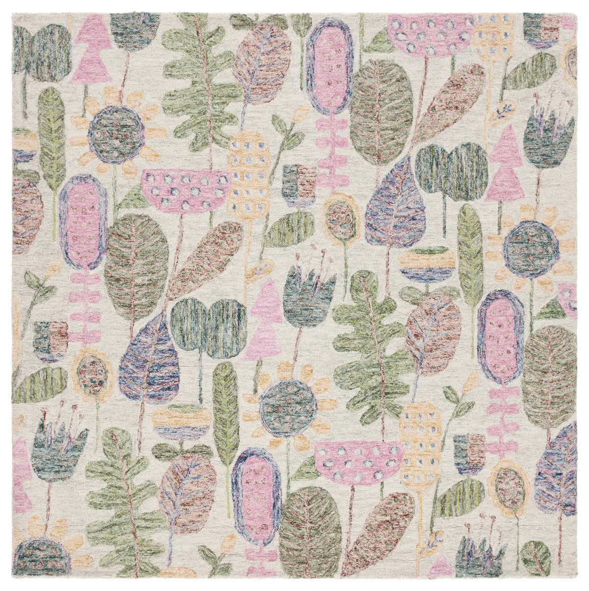 Safavieh Jardin 6'-0" x 6'-0" Rug in Beige / Blue
