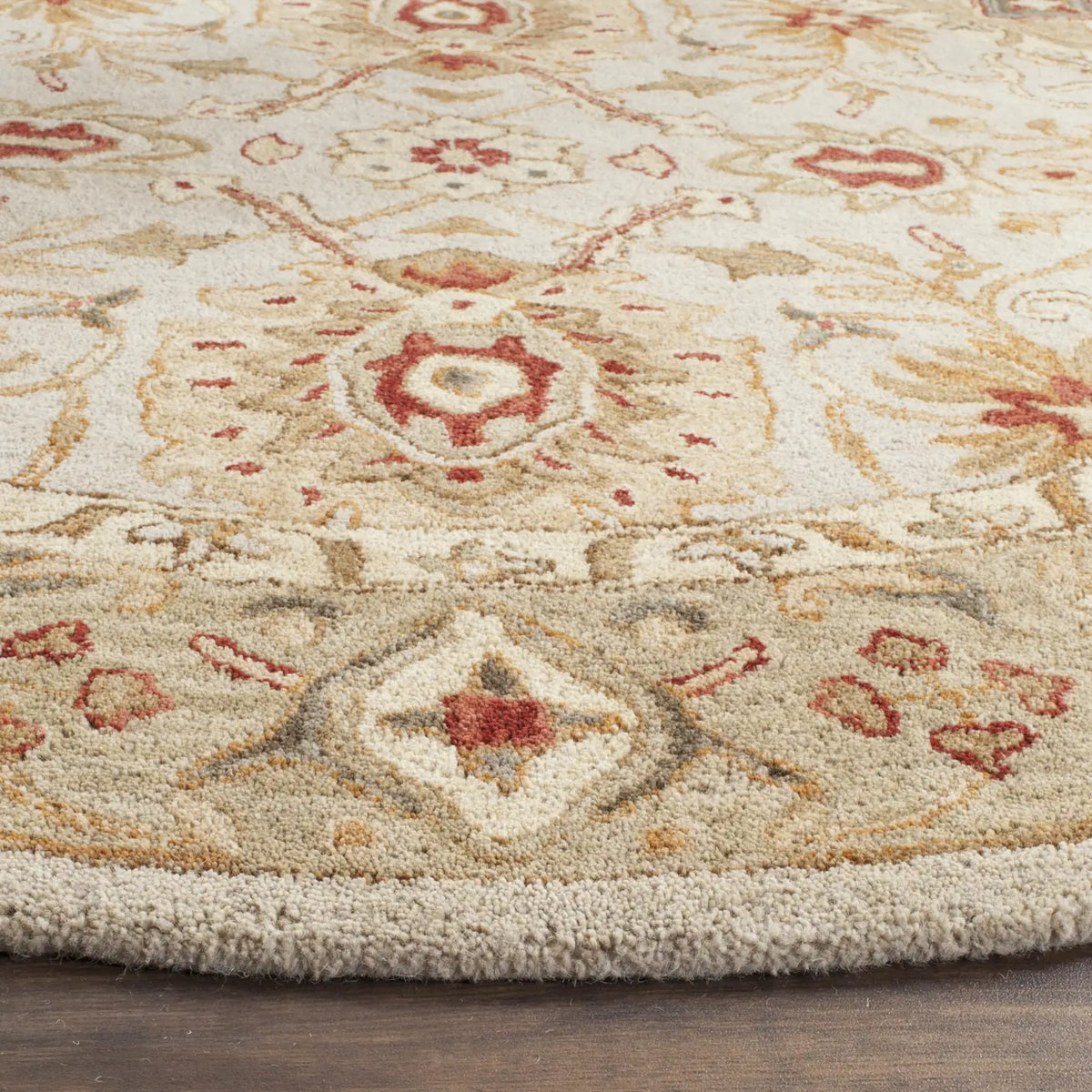 Safavieh Antiquity 6'-0" x 6'-0" Rug in Grey Beige / Sage