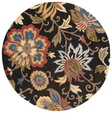Safavieh Blossom 6'-0" x 6'-0" Rug in Black / Yellow