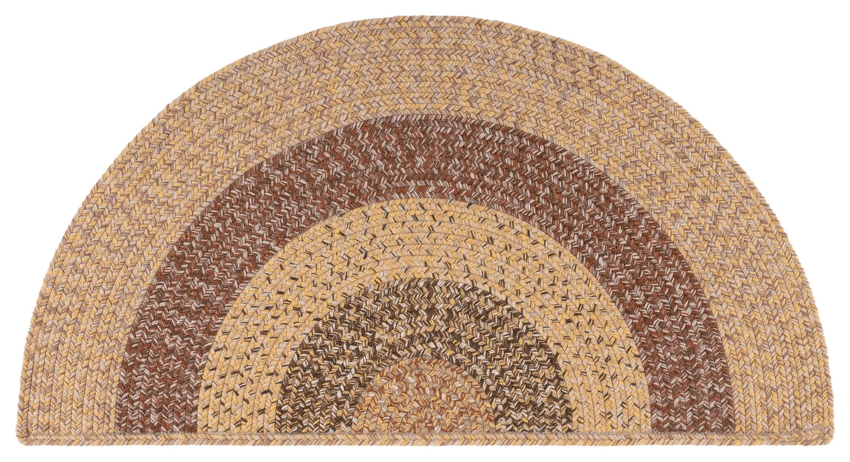 Safavieh Braided 2'-0" x 4'-0" Rug in Beige / Brown