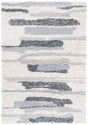 Safavieh Fontana Shag  800 4'-0" x 6'-0" Rug in Grey / Ivory