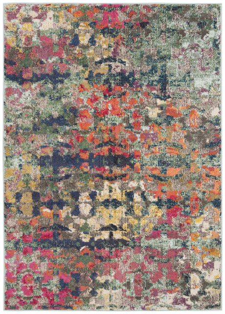 Safavieh Monaco 4'-0" x 5'-7" Rug in Green / Blue