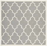 Safavieh Dhurries 6'-0" x 6'-0" Rug in Grey / Ivory
