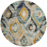 Safavieh Monaco 6'-7" x 6'-7" Rug in Blue / Multi