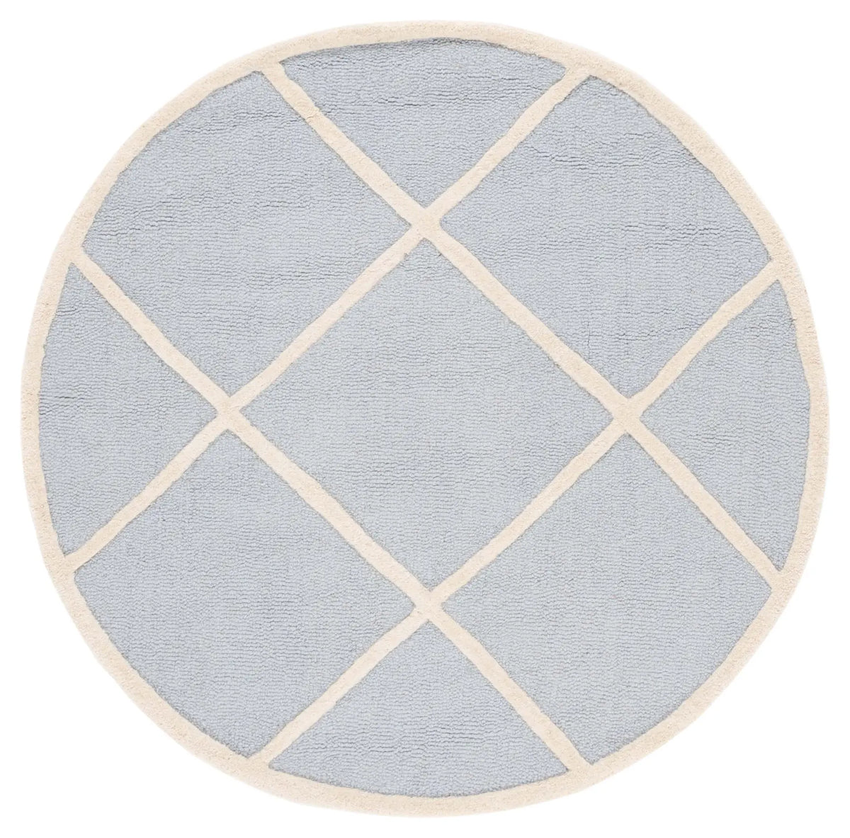 Safavieh Cambridge 4'-0" x 4'-0" Rug in Light Blue / Ivory
