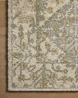 Loloi Tamryn Tam-01 Beige/Multi Rug - corner on wood