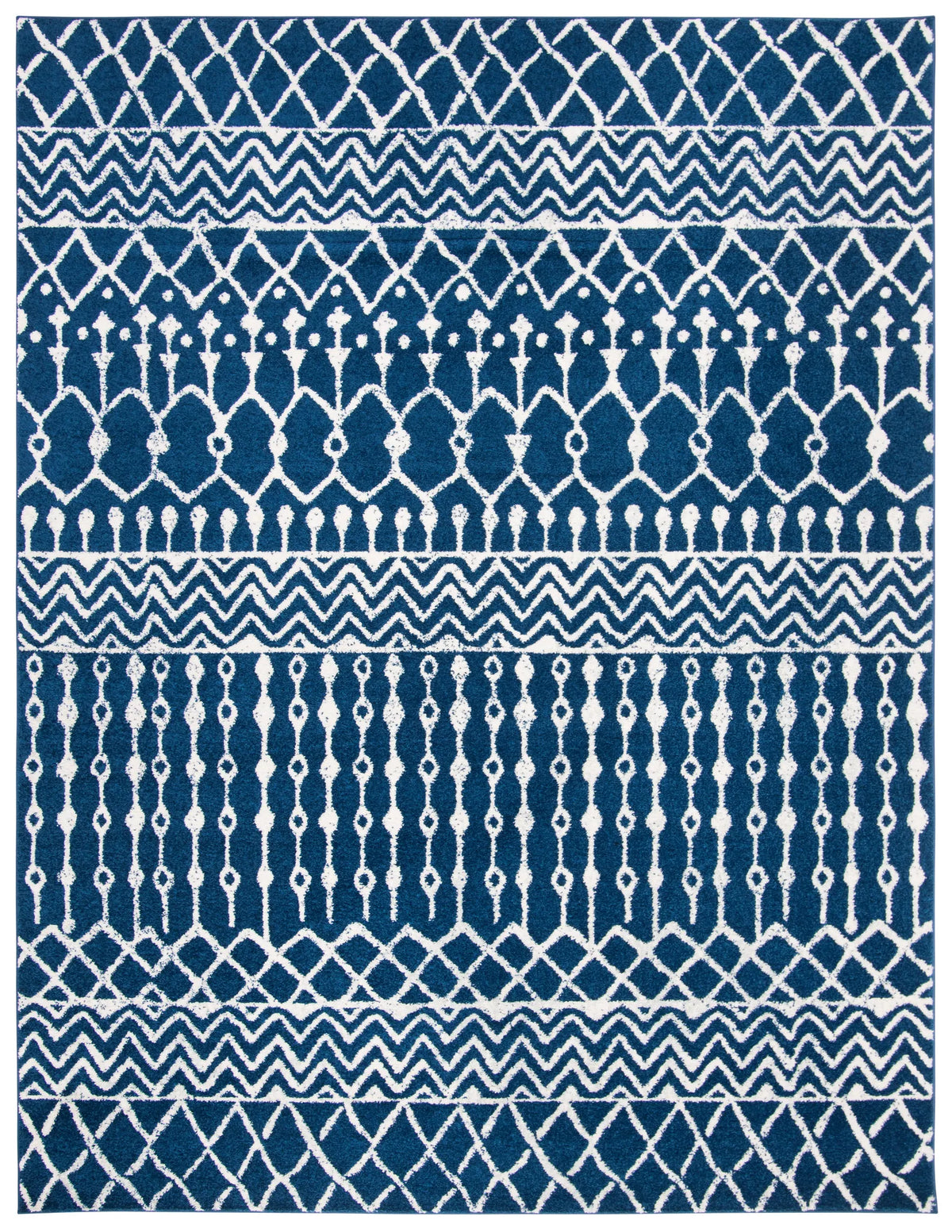 Safavieh Tulum 10'-0" x 13'-0" Rug in Navy / Ivory