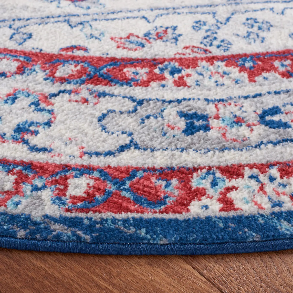 Safavieh Brentwood 6'-7" x 6'-7" Rug in Ivory / Red