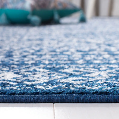 Safavieh Tulum 4'-0" x 6'-0" Rug in Navy / Ivory