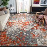Safavieh Monaco 10'-0" x 14'-0" Rug in Grey / Orange