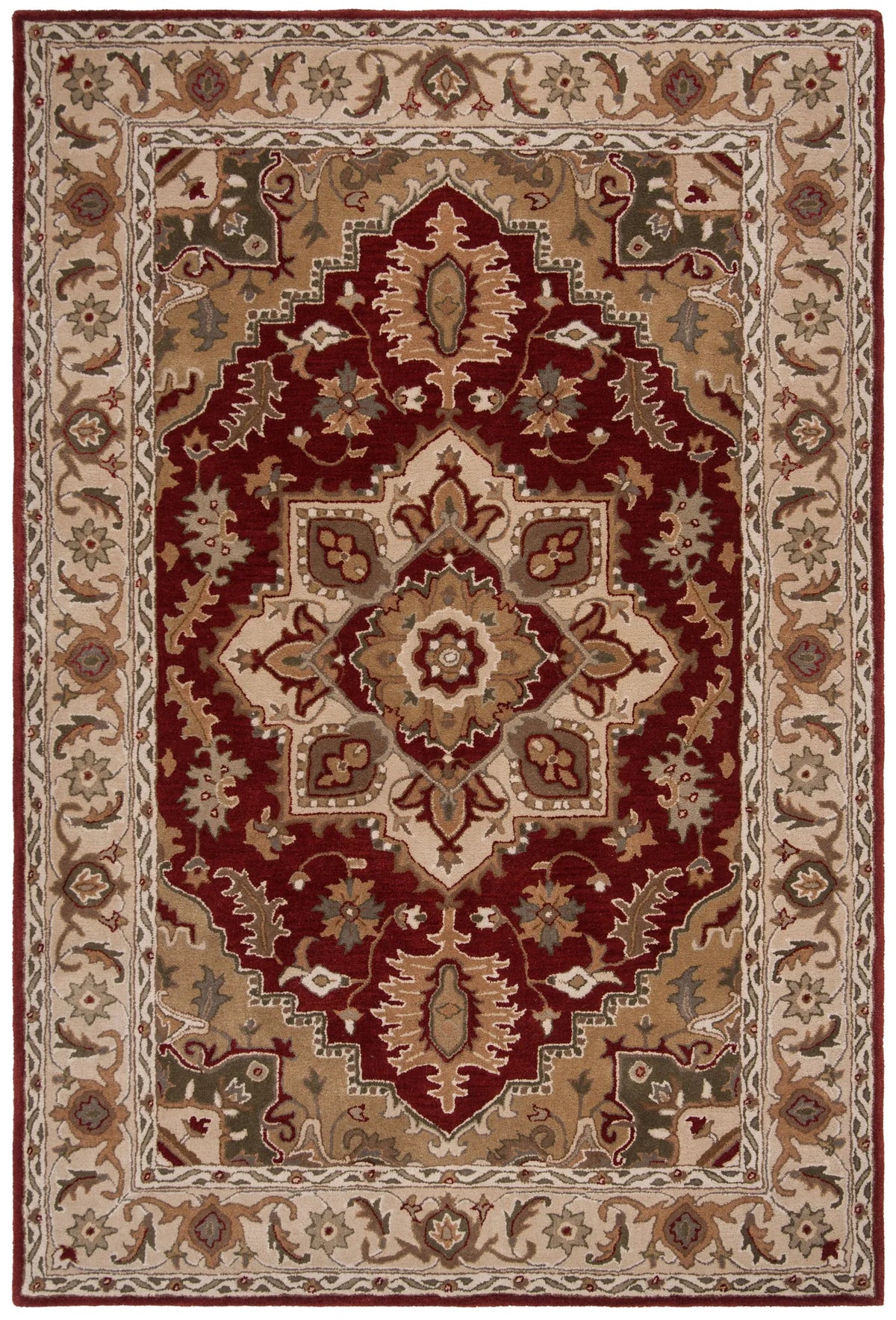 Safavieh Royalty 4'-0" x 6'-0" Rug in Red / Beige