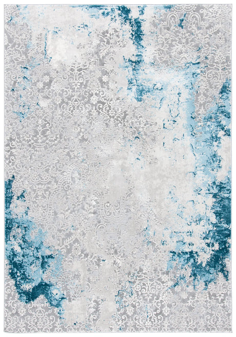 Safavieh Meadow 500 4'-0" x 6'-0" Rug in Light Grey / Blue