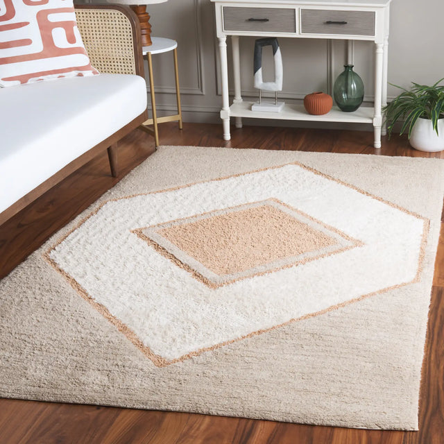 Safavieh Vermont 4'-0" x 6'-0" Rug in Ivory / Brown